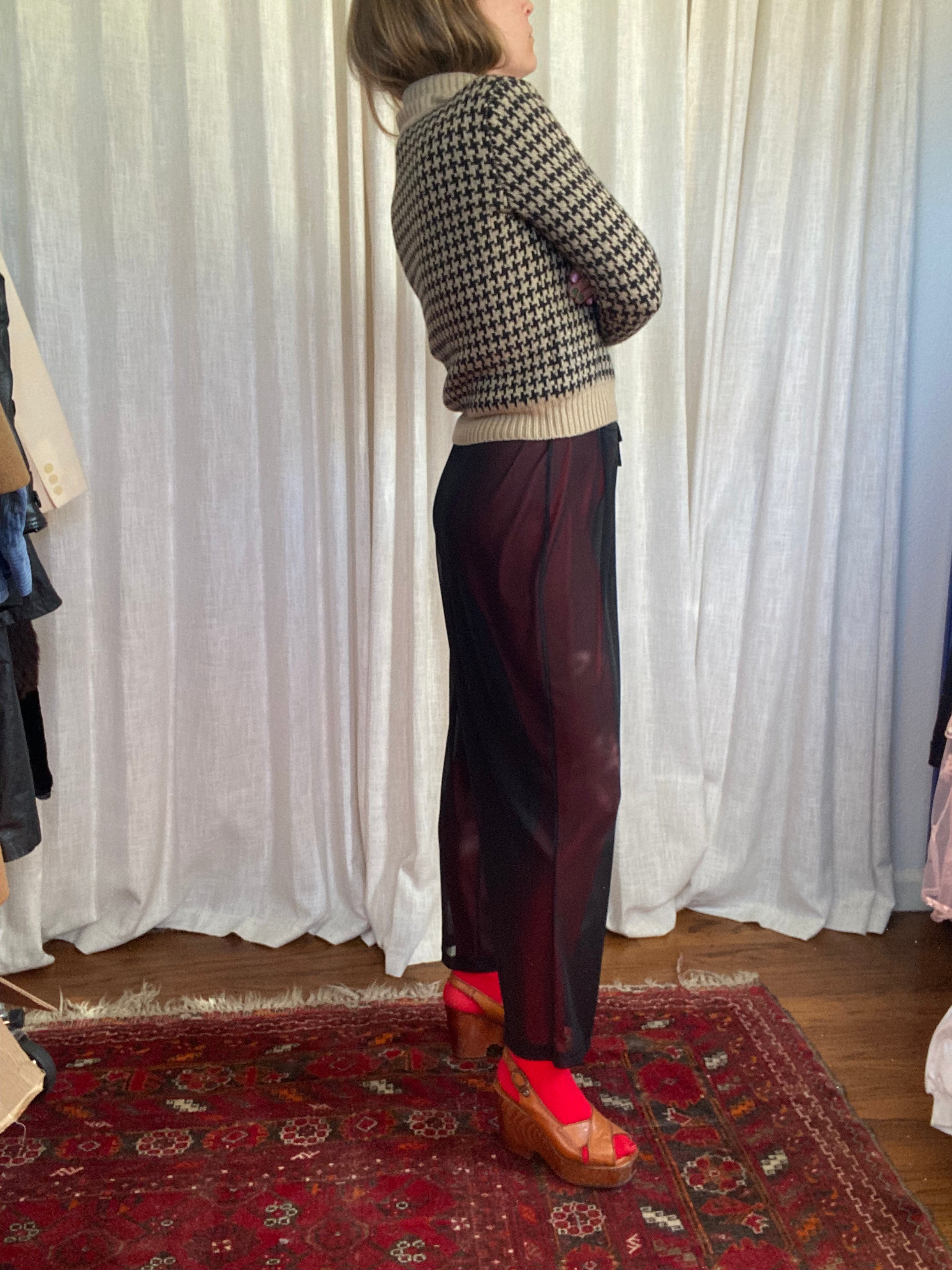 VINTAGE SHEER DRAWSTRING PANTS