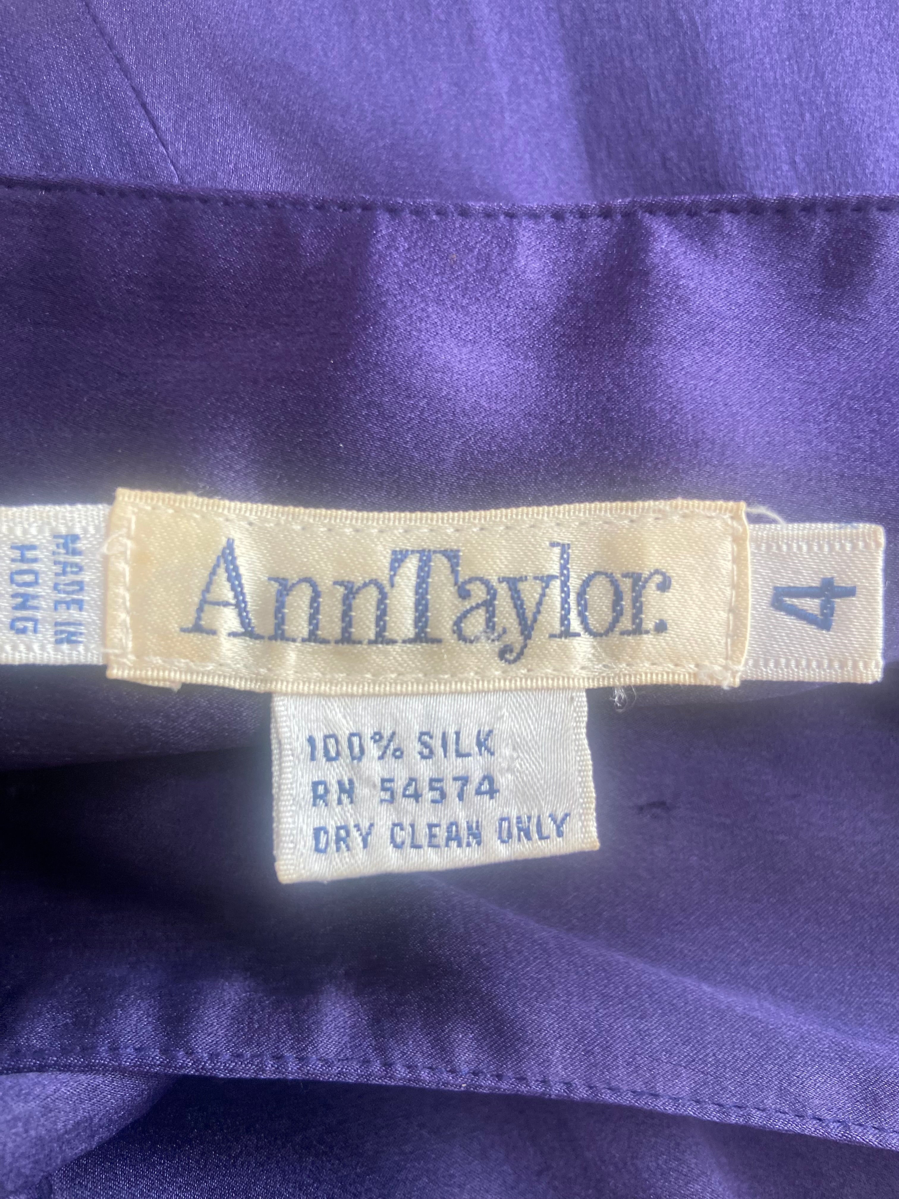 VINTAGE ANN TAYLOR SILK TROUSERS