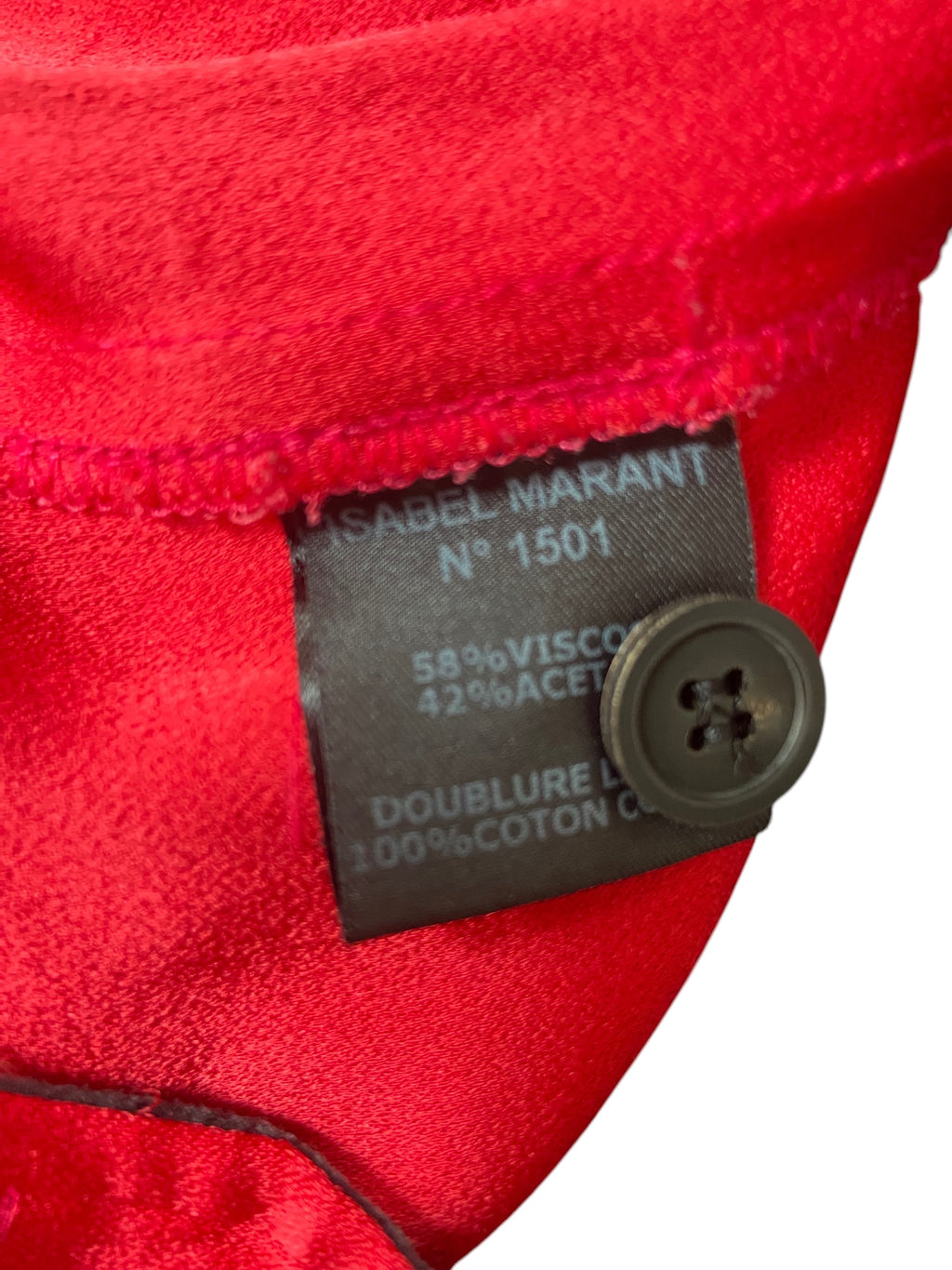 Red Viscose/Acetate Trousers — Isabel Marant